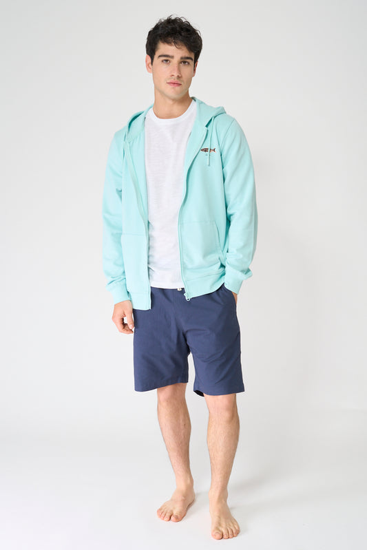 Sudadera con capucha y estampado peces algodón Terry