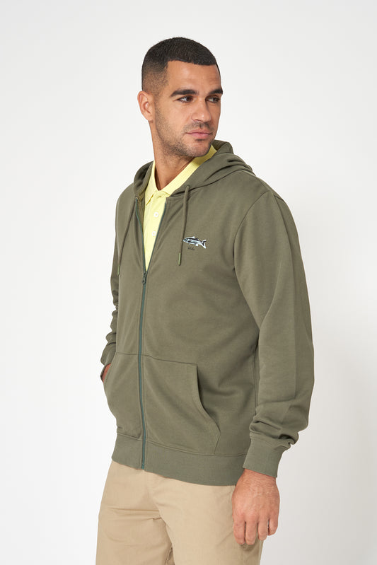 Sudadera con capucha y estampado peces algodón Terry