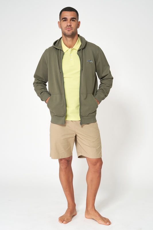 Sudadera con capucha y estampado peces algodón Terry