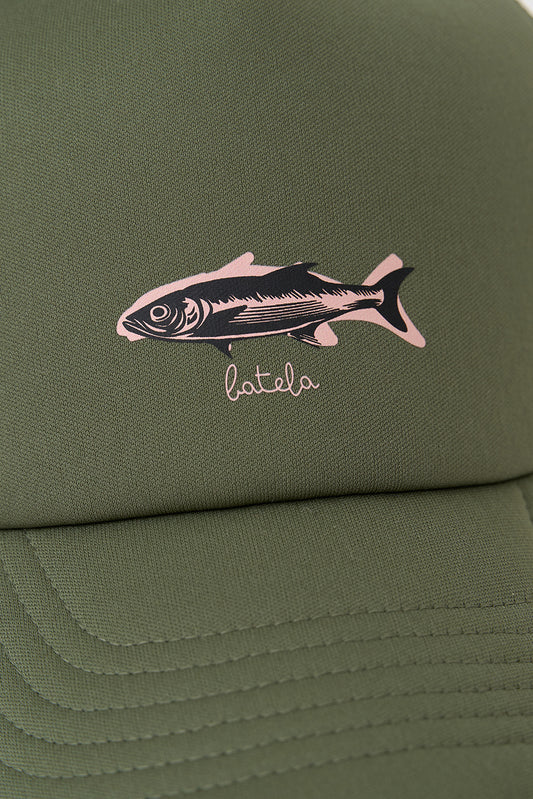 Casquette poisson brodé style décontracté