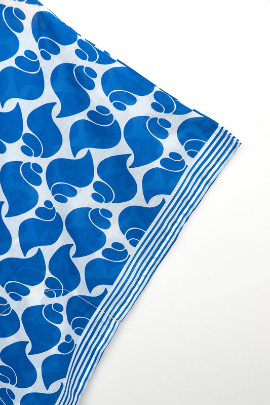 Poncho avec imprimé coquillages