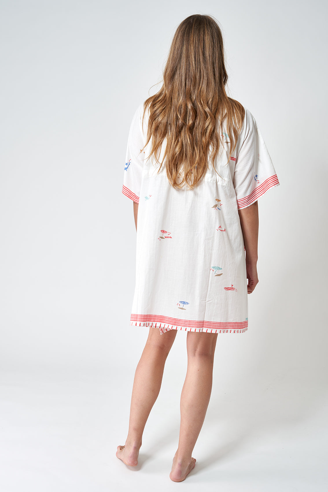 Poncho  estampado playa