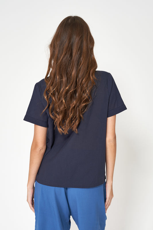 Blusa de mujer en voile de algodón