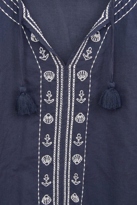 Blusa de mujer en voile de algodón