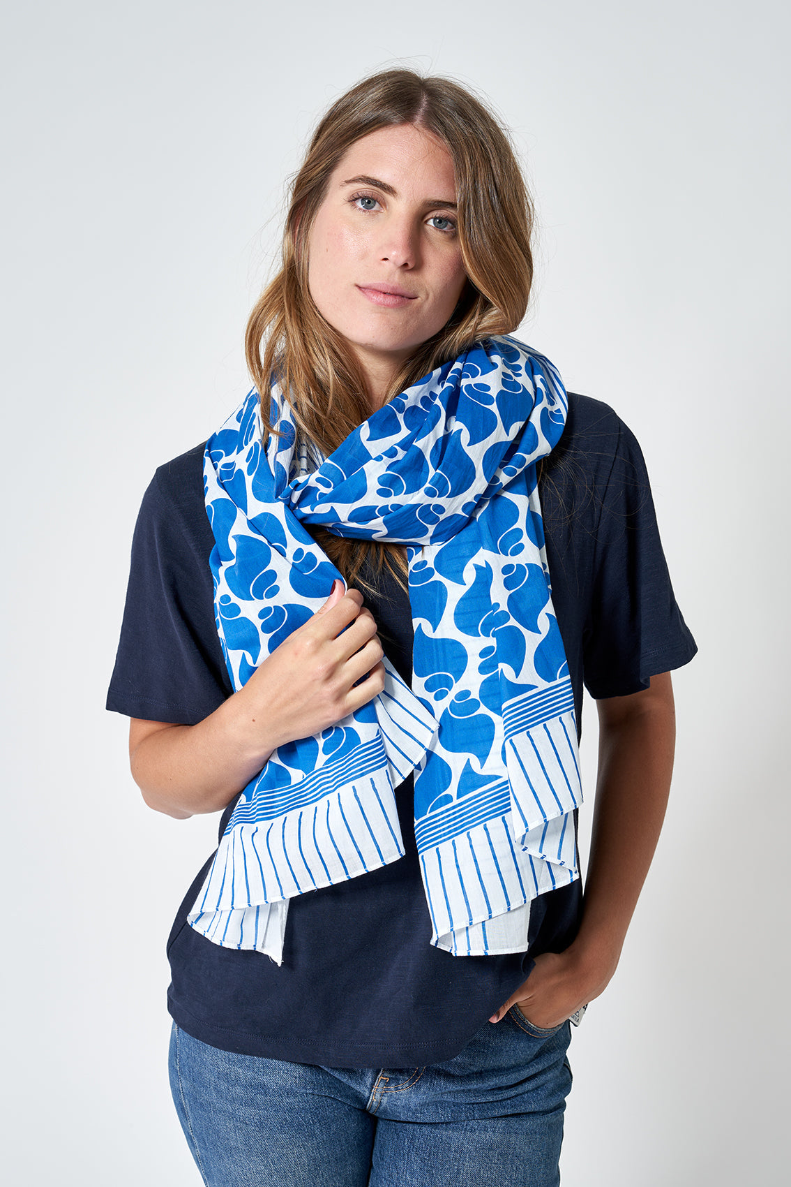 Snail print scarf