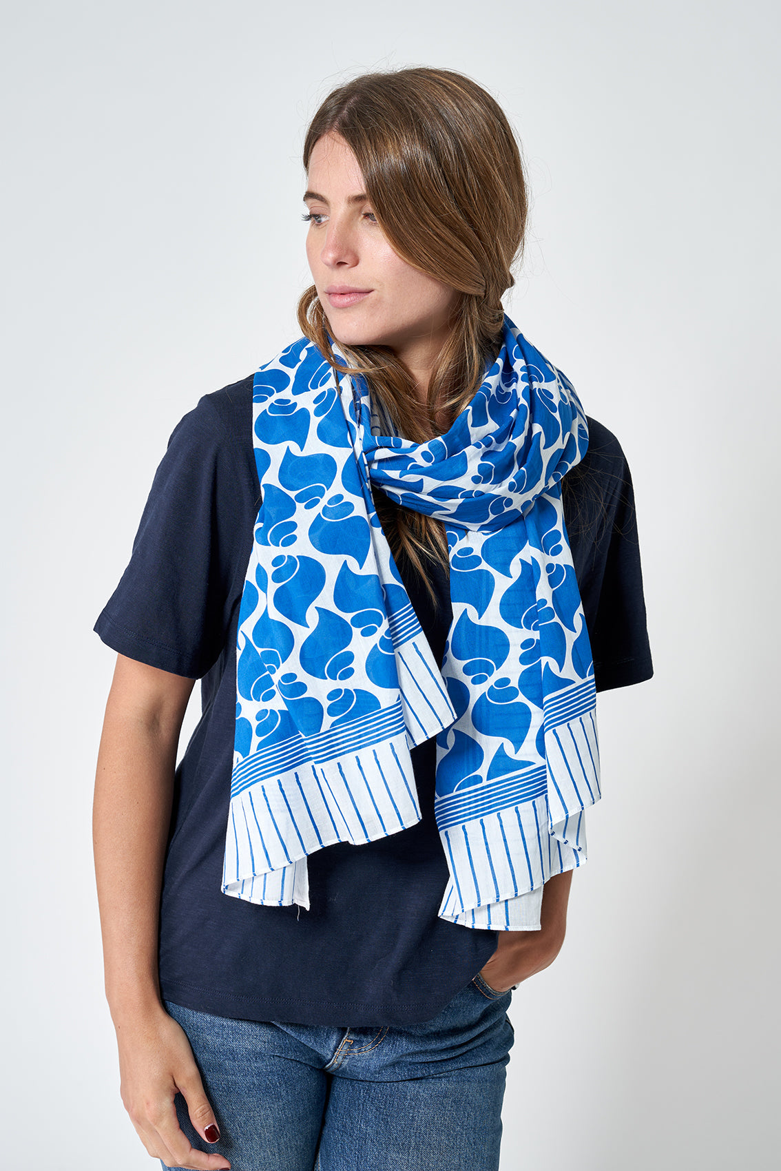 Snail print scarf
