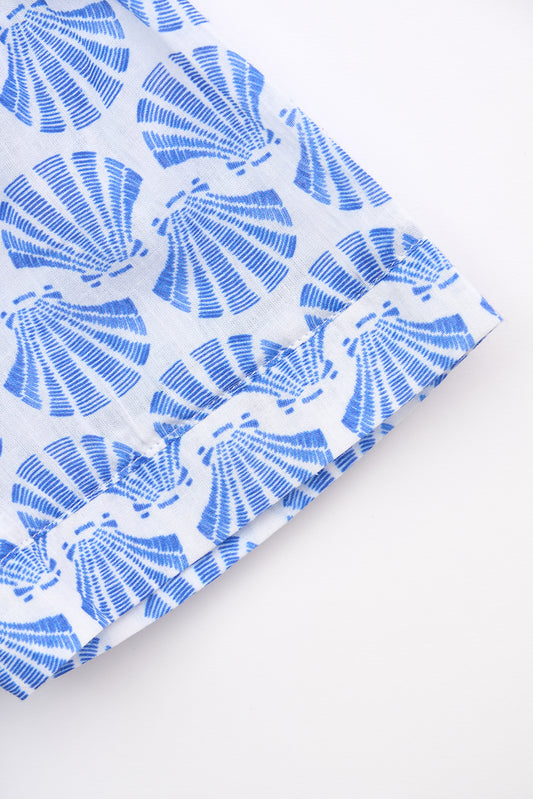 Blusa de mujer en voile de algodón estampado