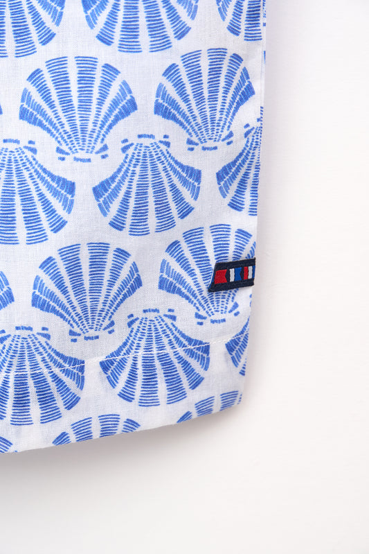 Blusa de mujer en voile de algodón estampado