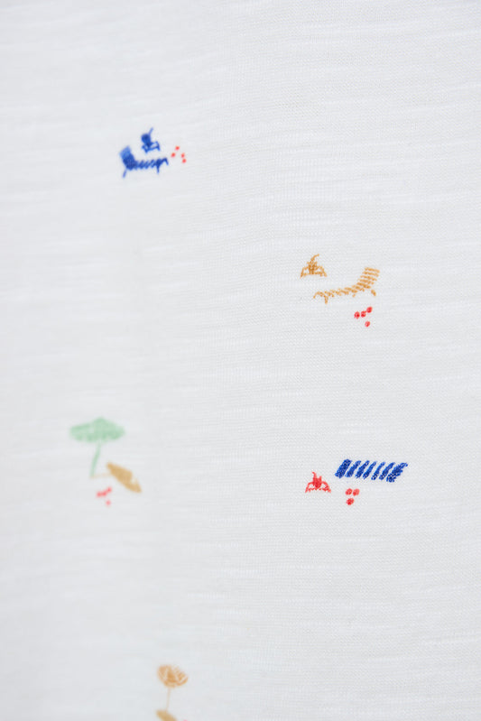 Camiseta algodón estampado playa