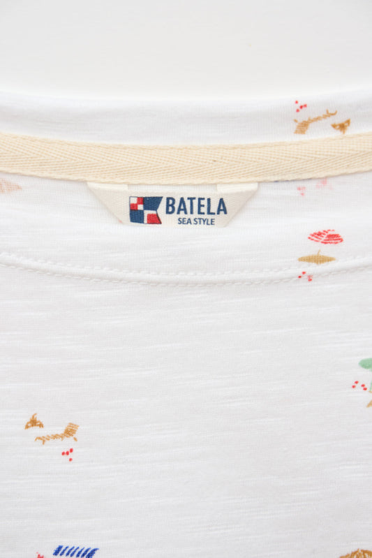 Camiseta algodón estampado playa