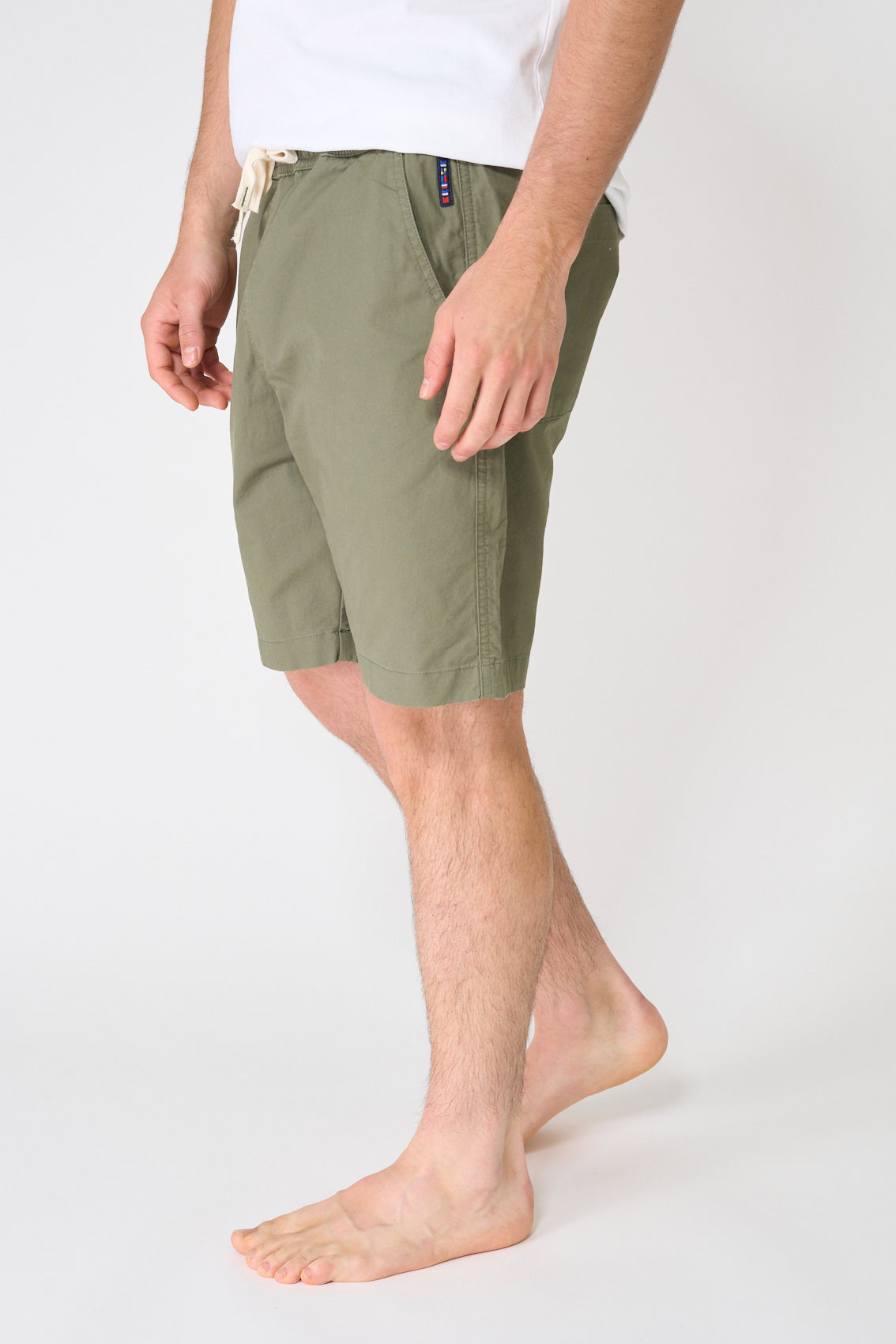 Stretch cotton Bermuda shorts