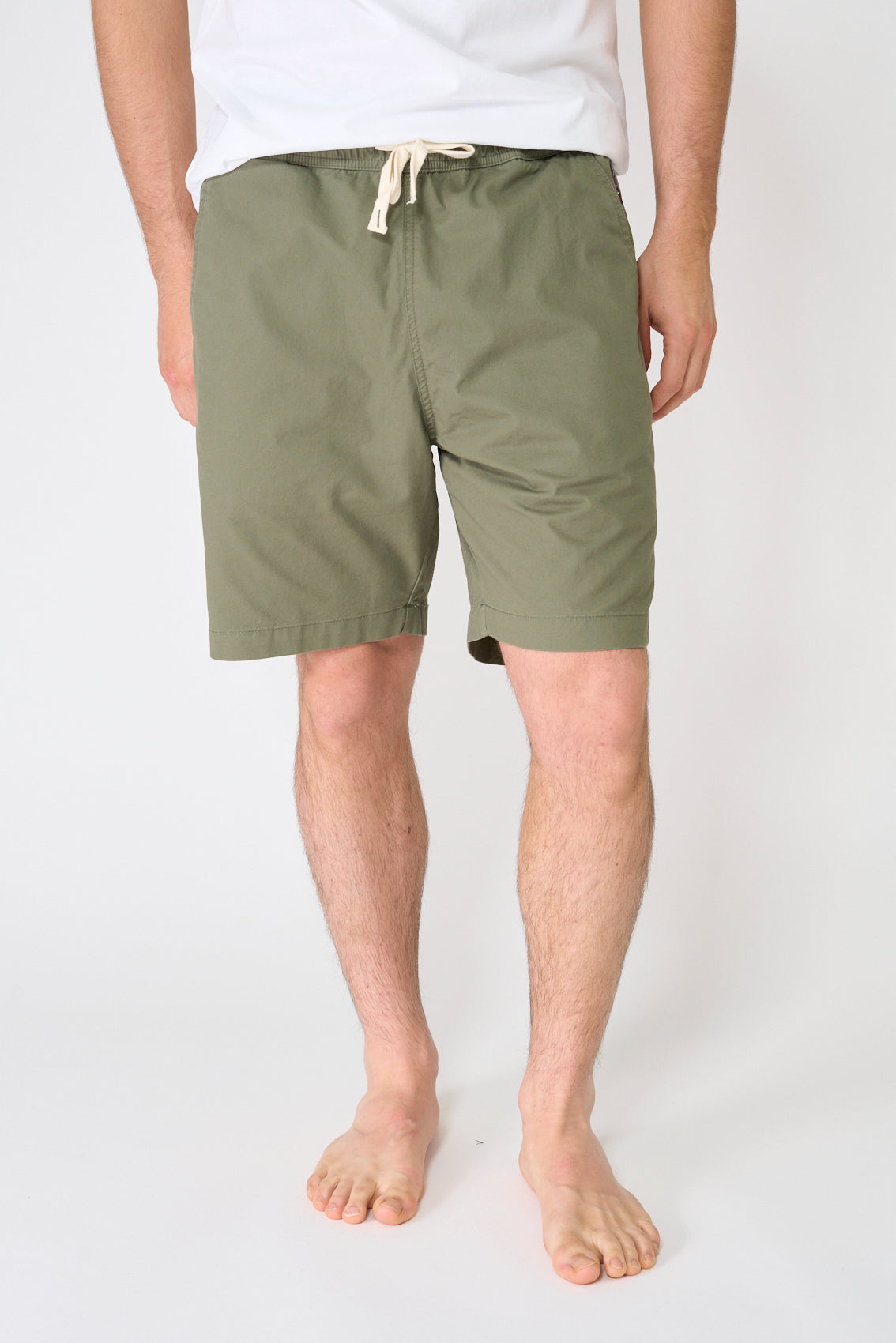Stretch cotton Bermuda shorts