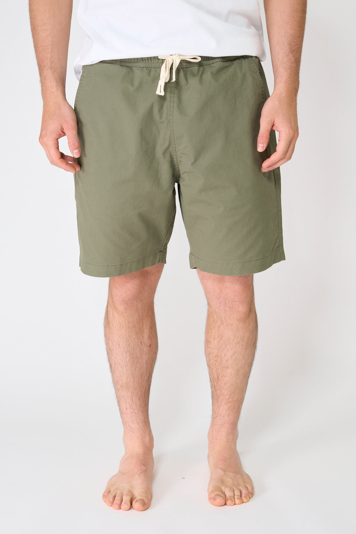 Stretch cotton Bermuda shorts