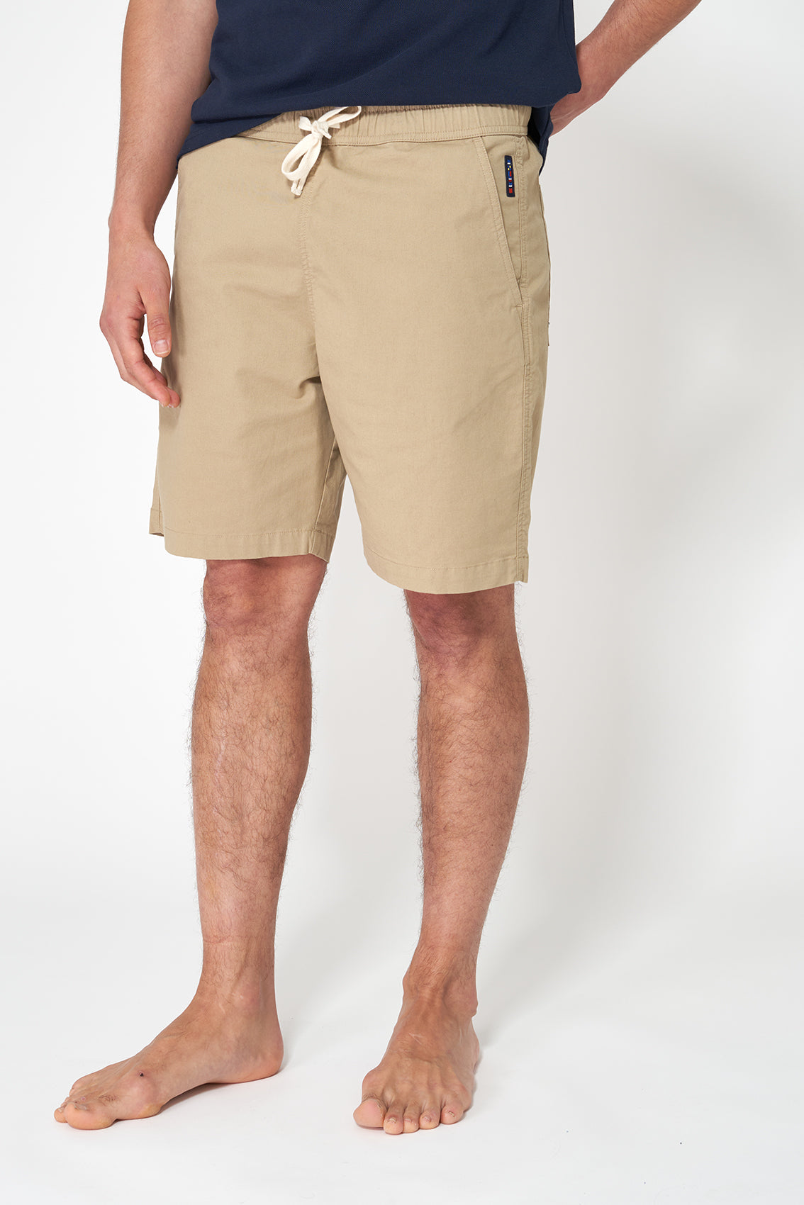 Stretch cotton Bermuda shorts