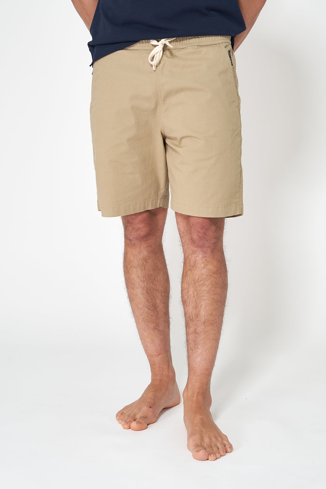 Stretch cotton Bermuda shorts