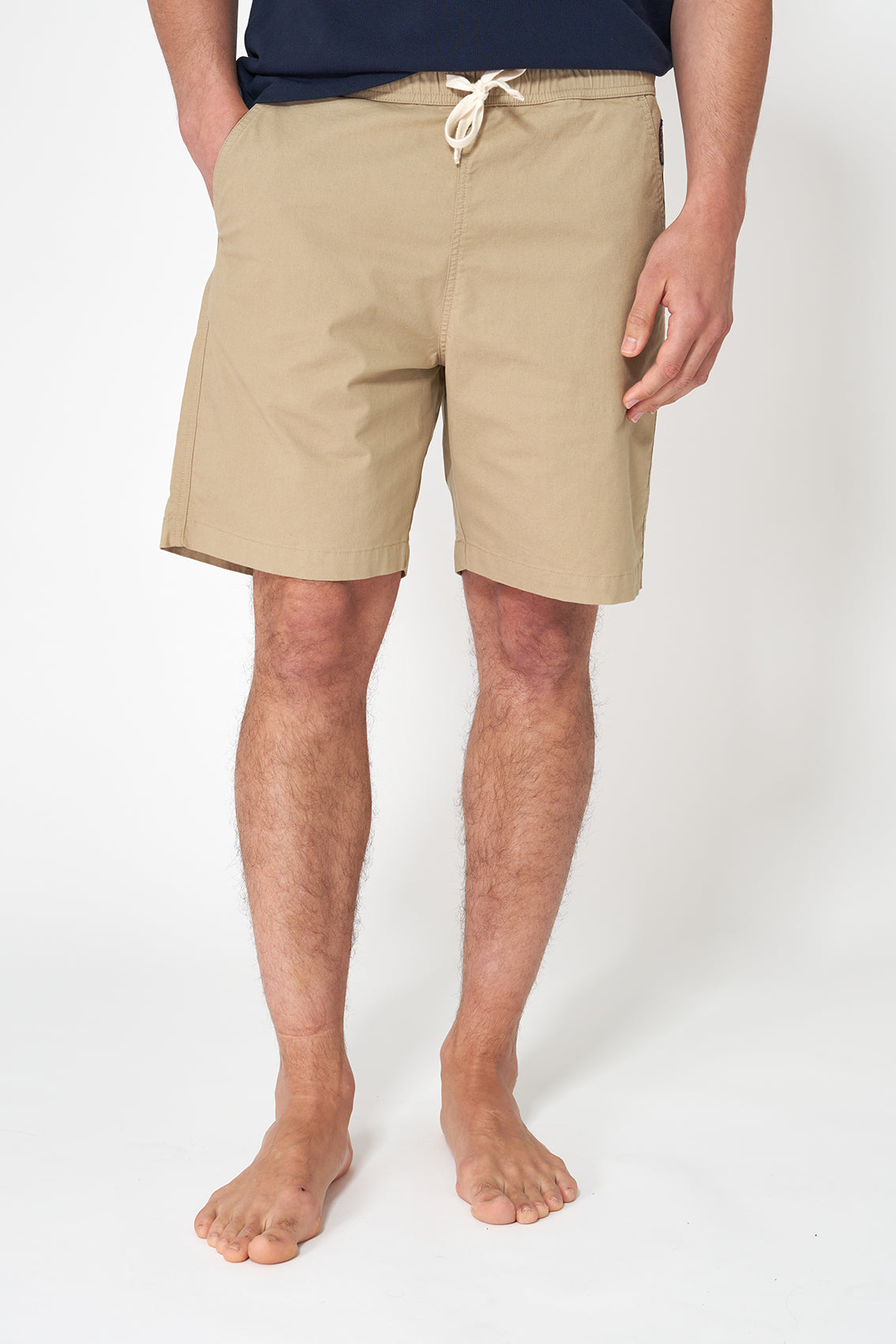 Stretch cotton Bermuda shorts
