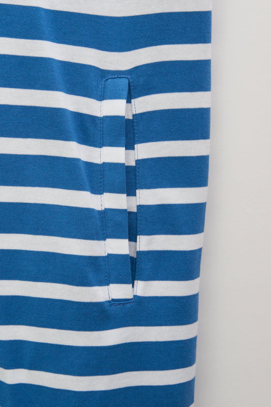 Vestido camiseta corto de algodón escote abierto