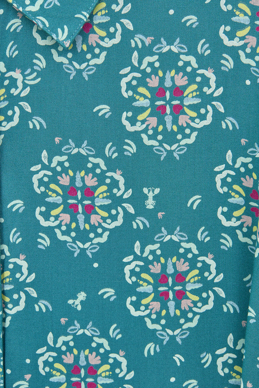 Vestido camisero largo con cinturón