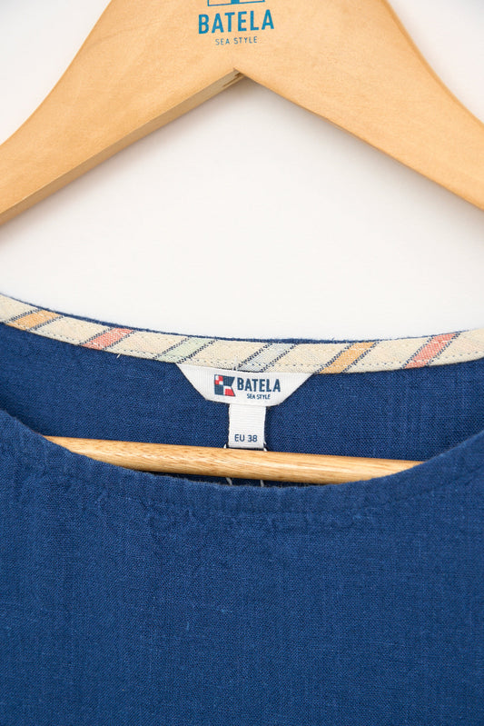 Blusa lino manga ancha