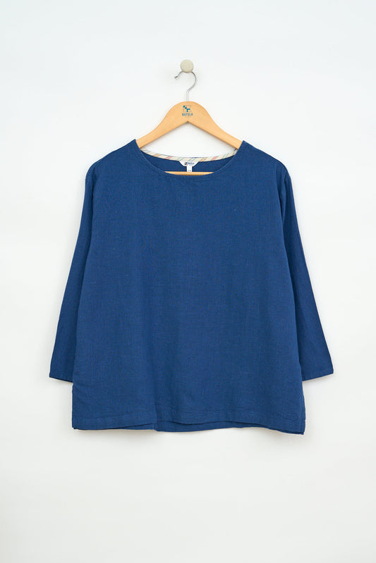 Blusa lino manga ancha