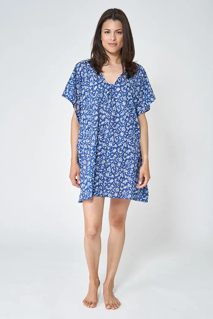 Poncho con estampado matisse