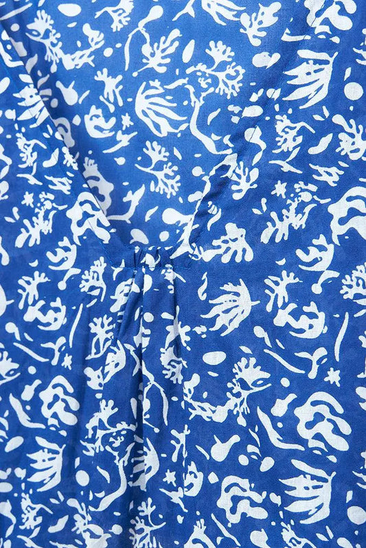 Poncho avec impression Matisse