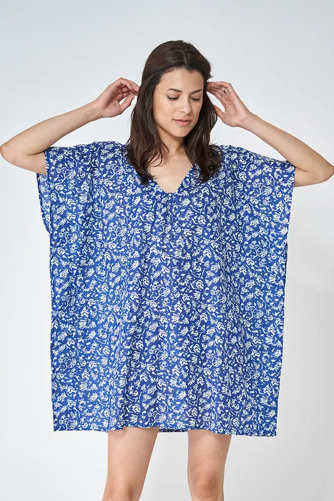 Poncho con estampado matisse - Batela