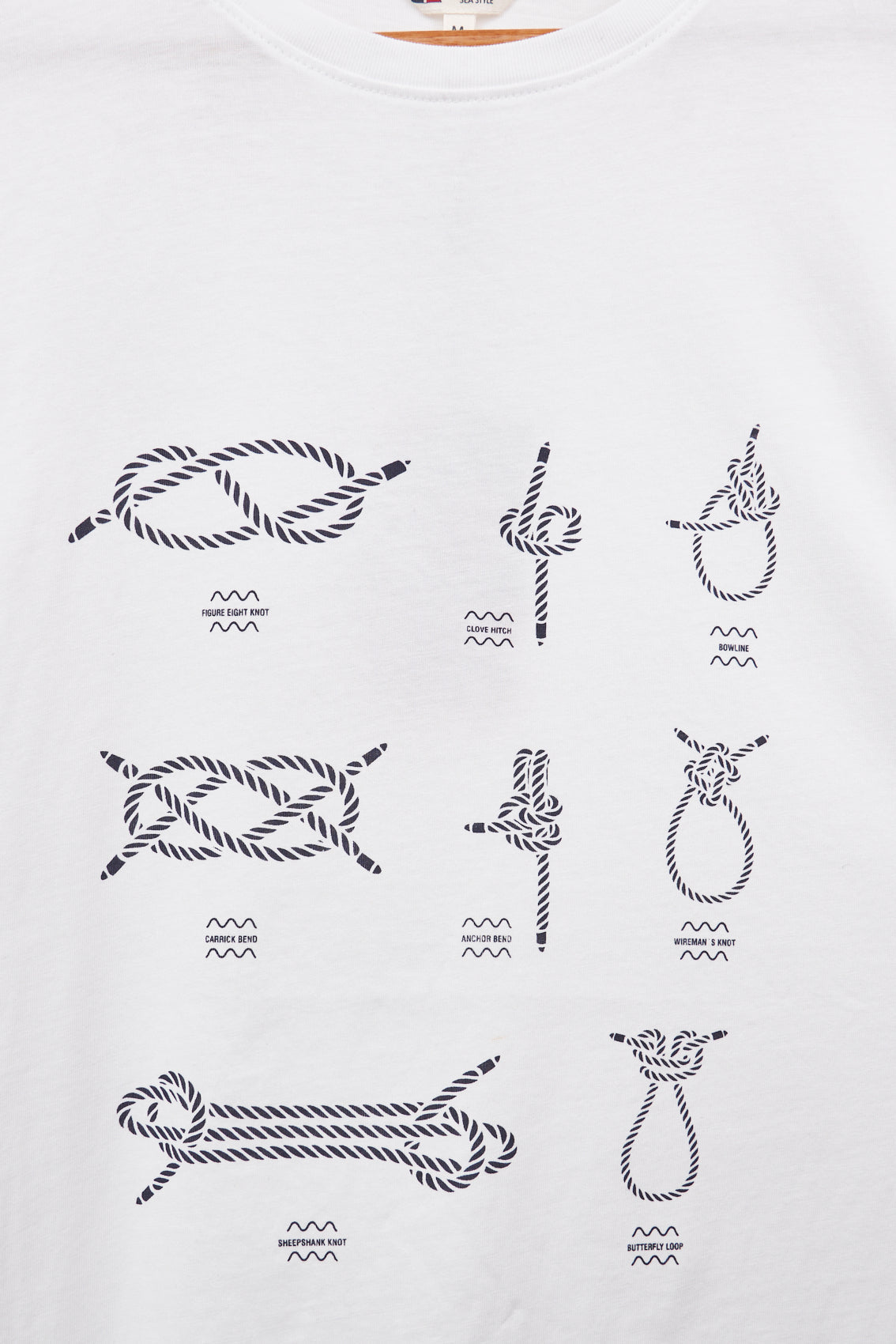 Camiseta de manga corta algodón 180 gr "nudos" Batela Moda SS24