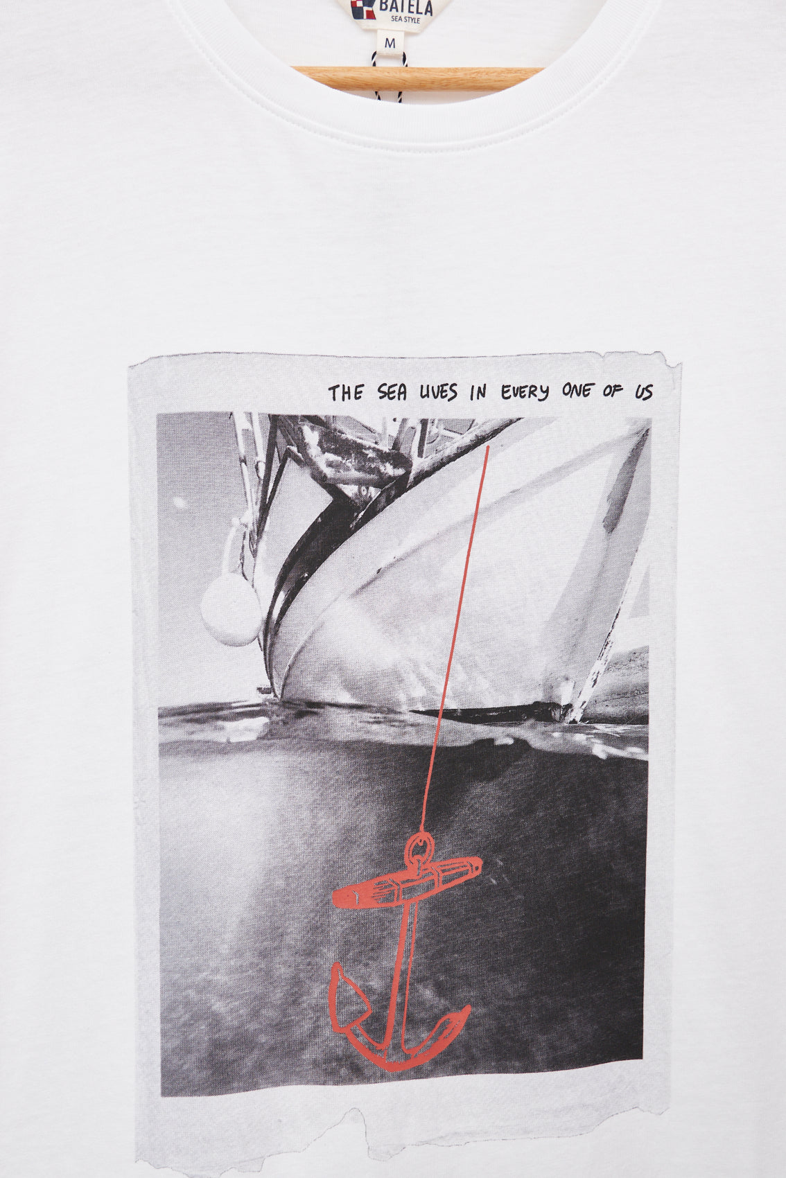 Camiseta "barca" algodón 180 gr