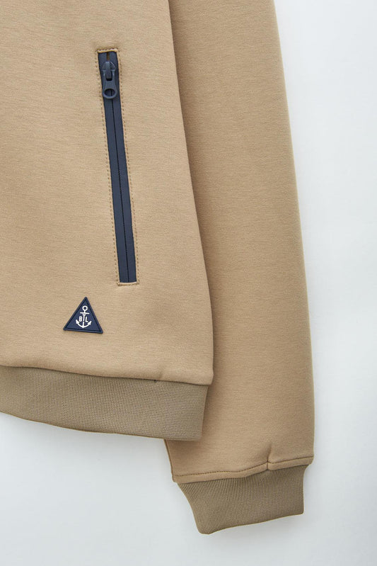 Stretchy zip-up sweatshirt, jacket style