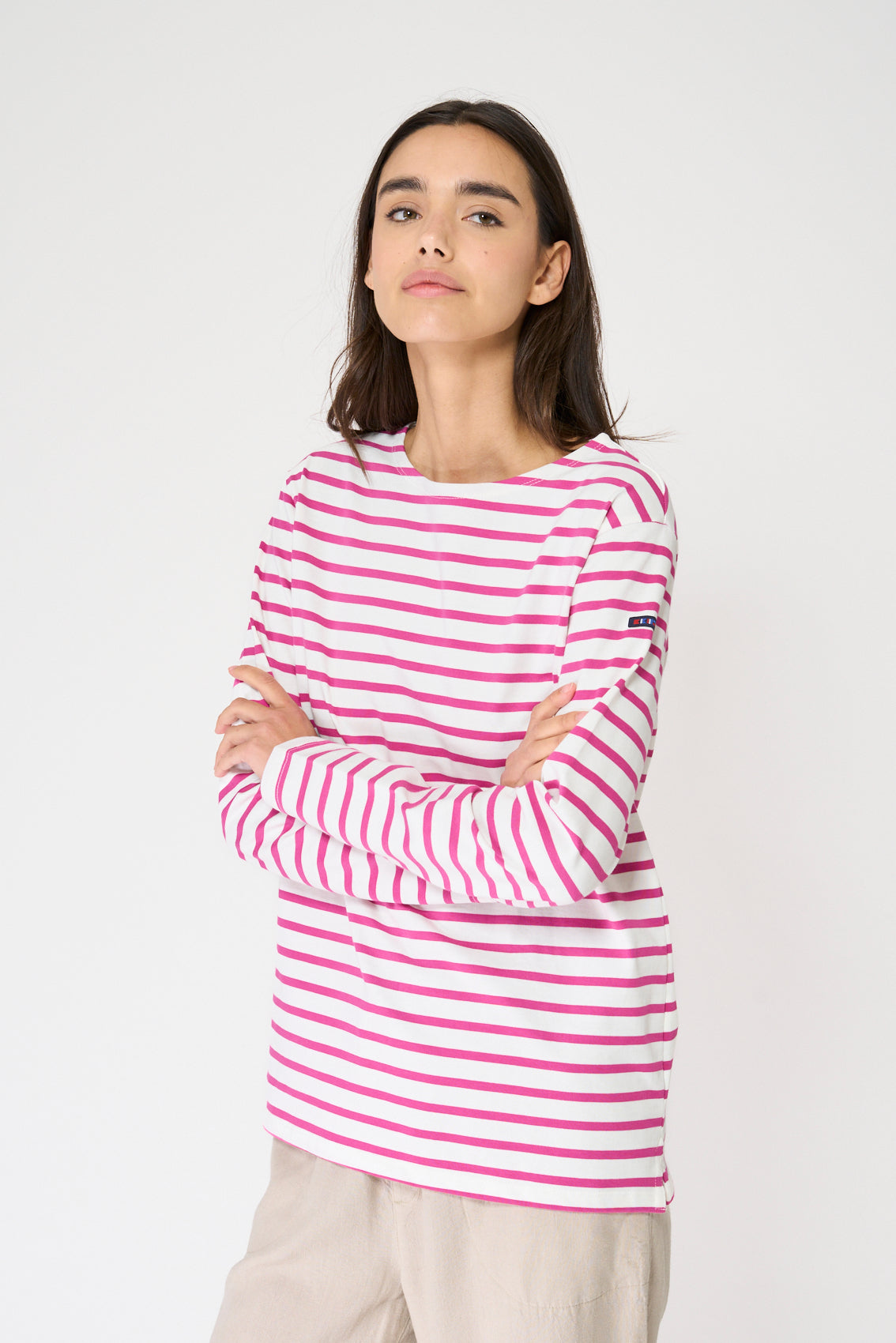 Camiseta a rayas o marsellesa manga larga