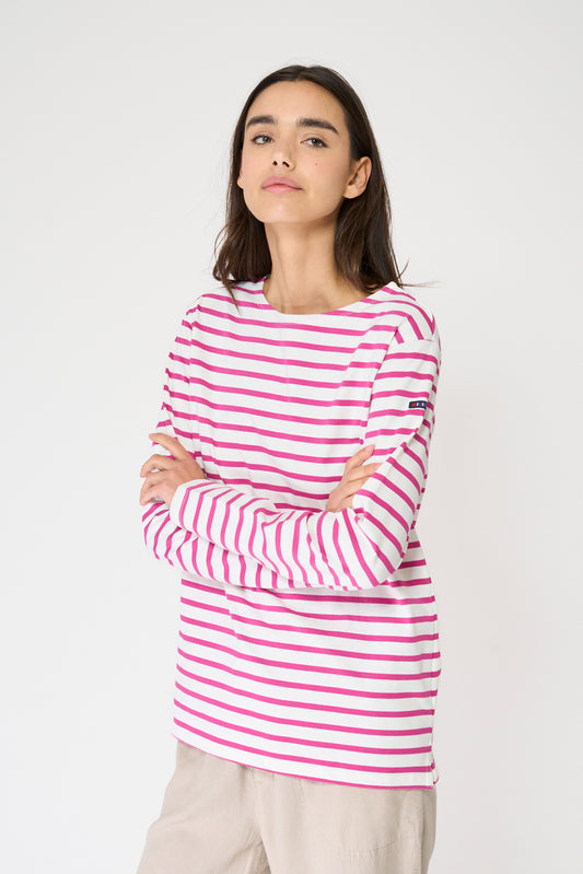 Camiseta a rayas o marsellesa manga larga