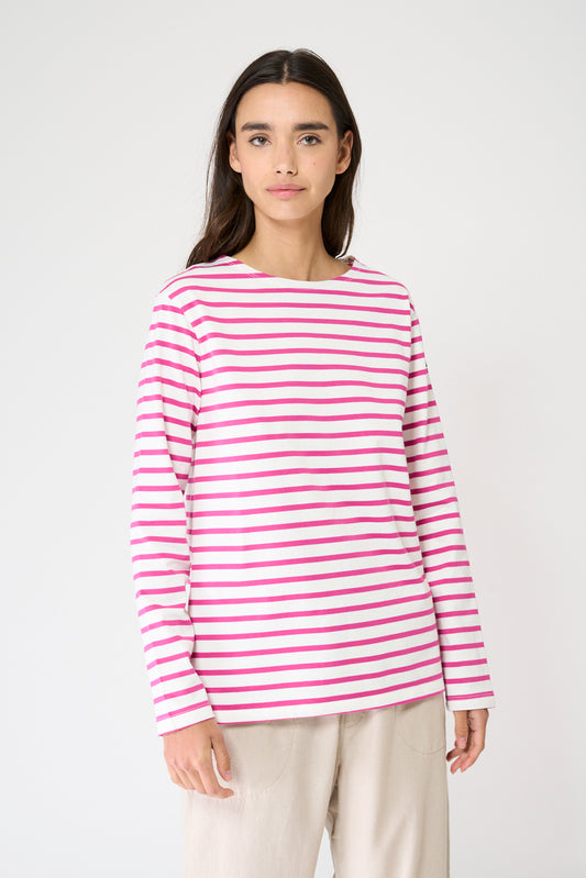 Camiseta a rayas o marsellesa manga larga