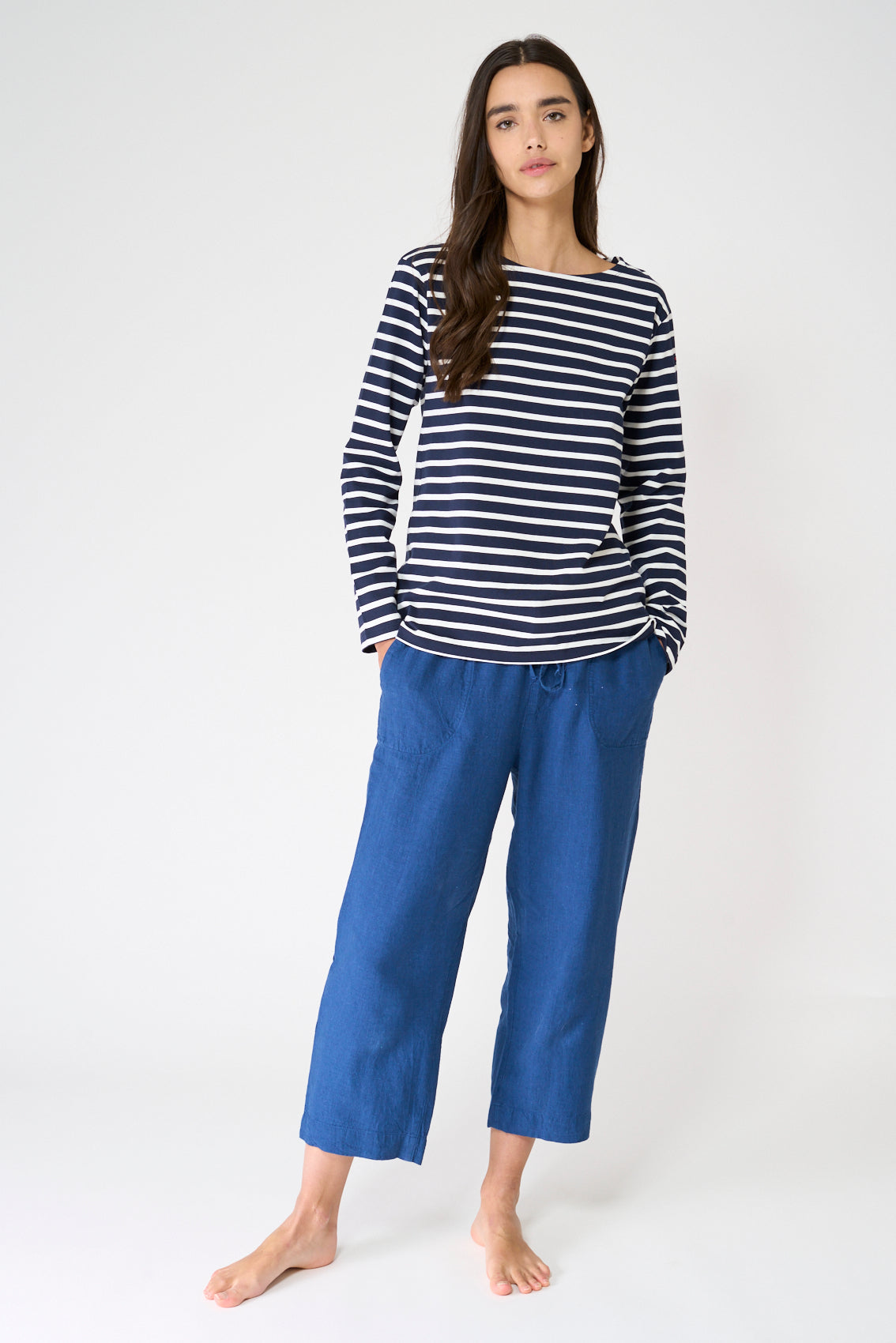 Camiseta a rayas o marsellesa manga larga