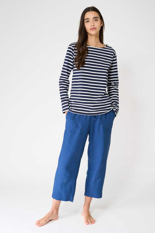 Camiseta a rayas o marsellesa manga larga