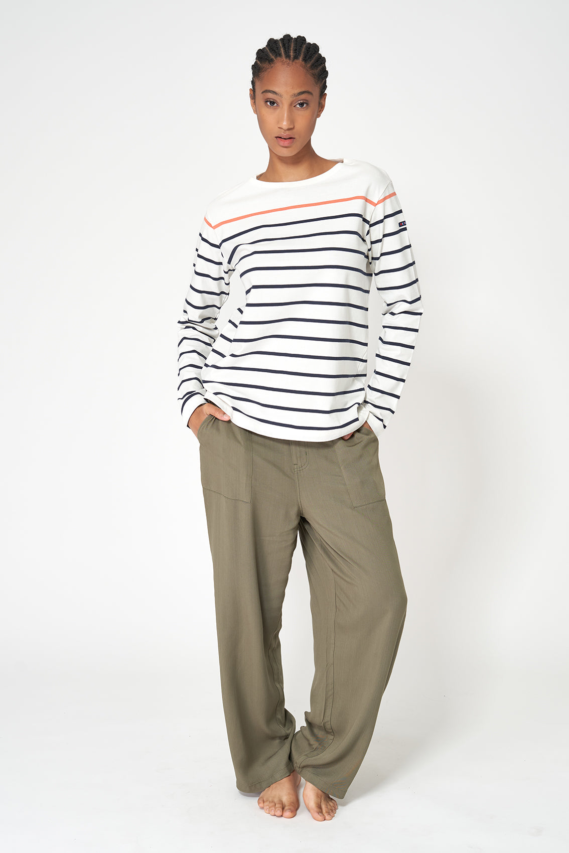 Emakumeentzako marradun kamiseta edo marsellesa