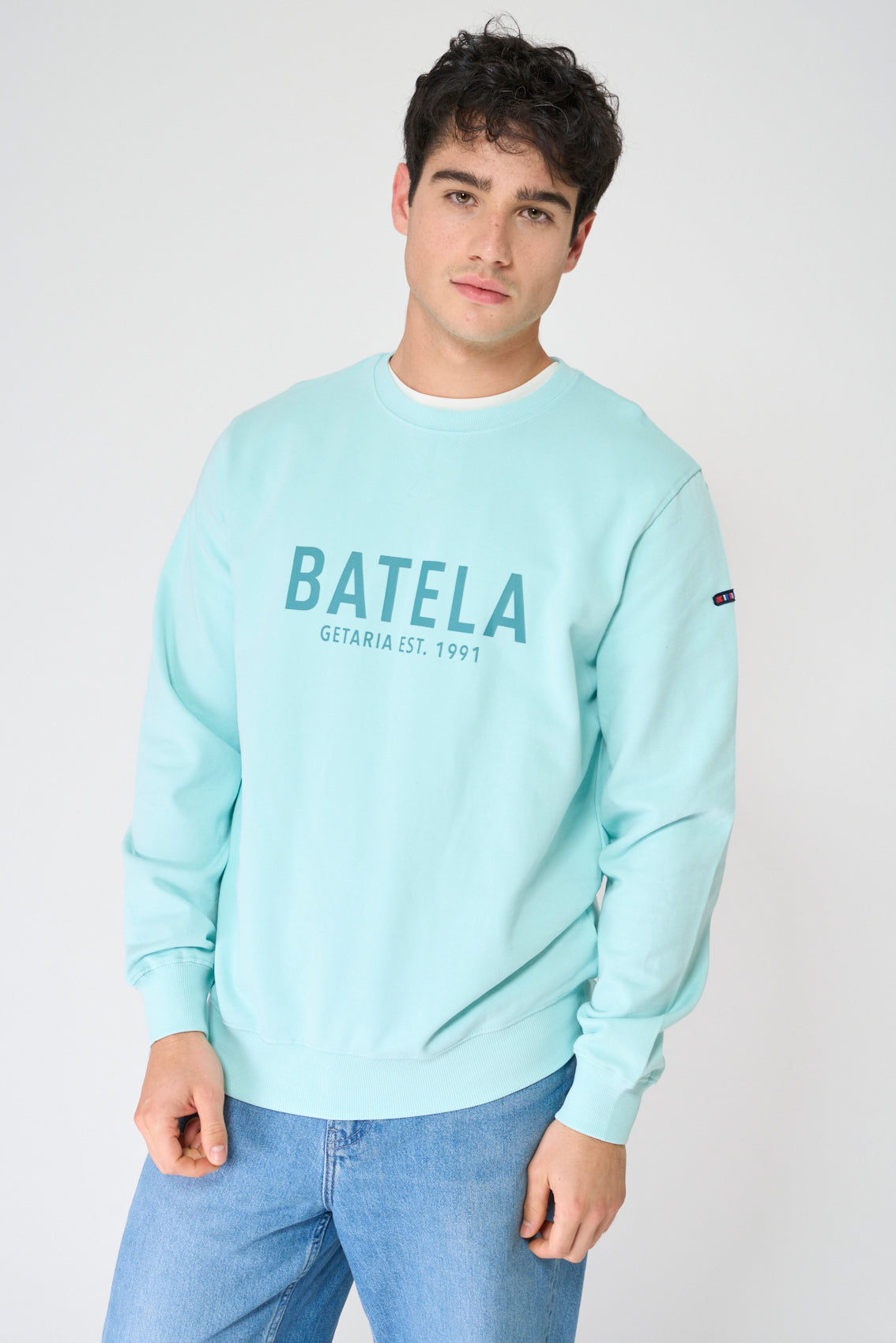 Sudadera cuello redondo 100% algodón Terry