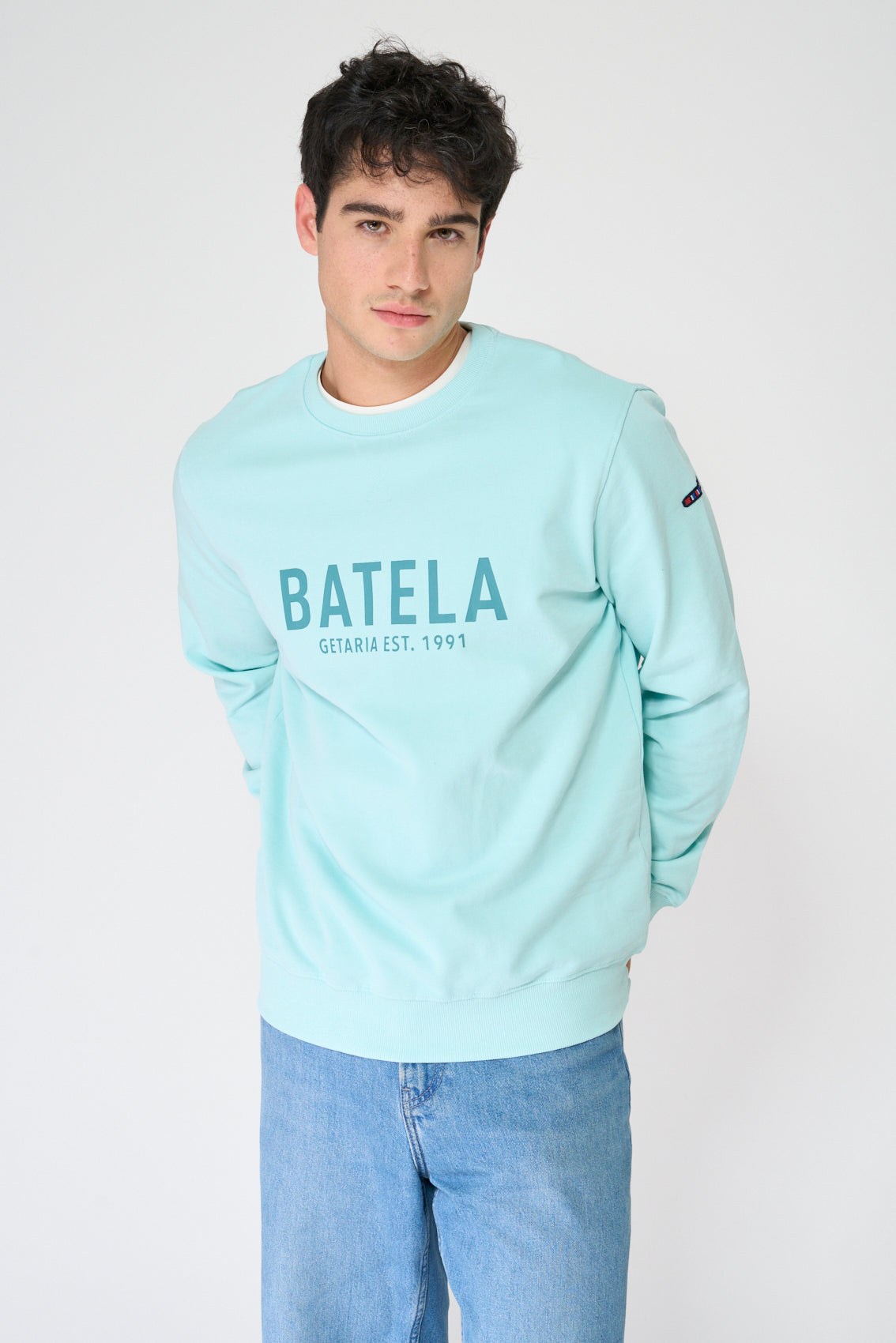 Sudadera cuello redondo 100% algodón Terry