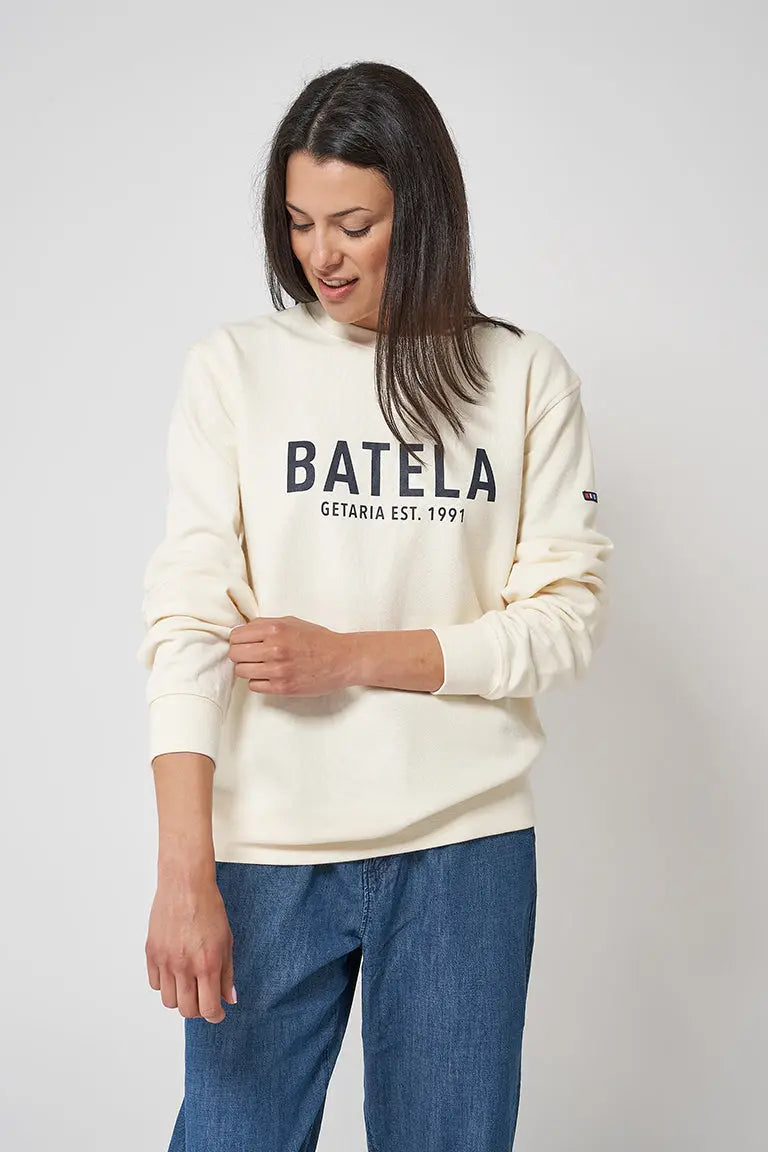 Sweat-shirt fermé en coton, Batela