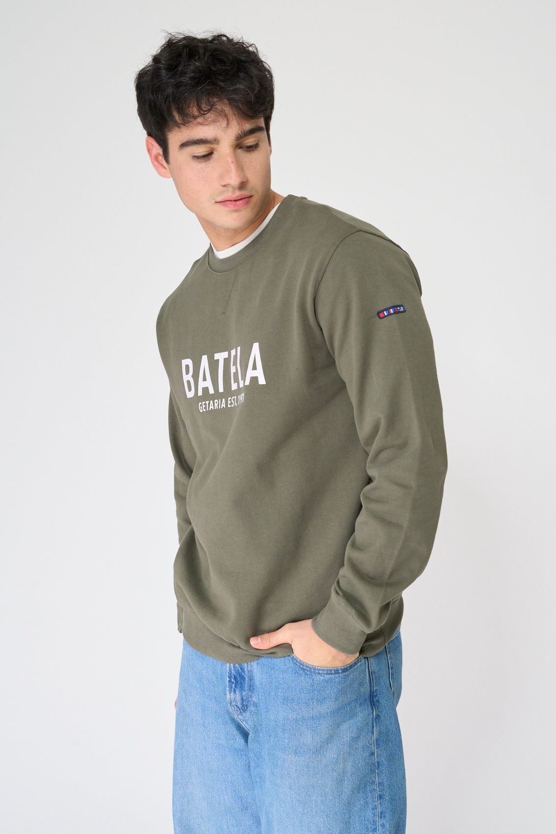 Sudadera cuello redondo 100% algodón Terry