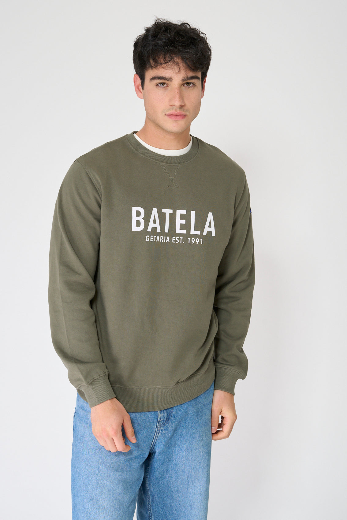 Sudadera cuello redondo 100% algodón Terry