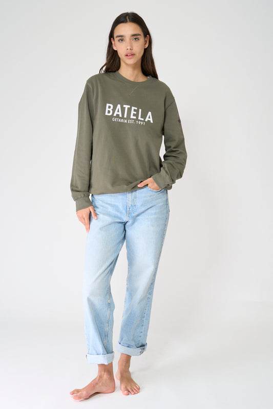 Sudadera cuello redondo 100% algodón Terry