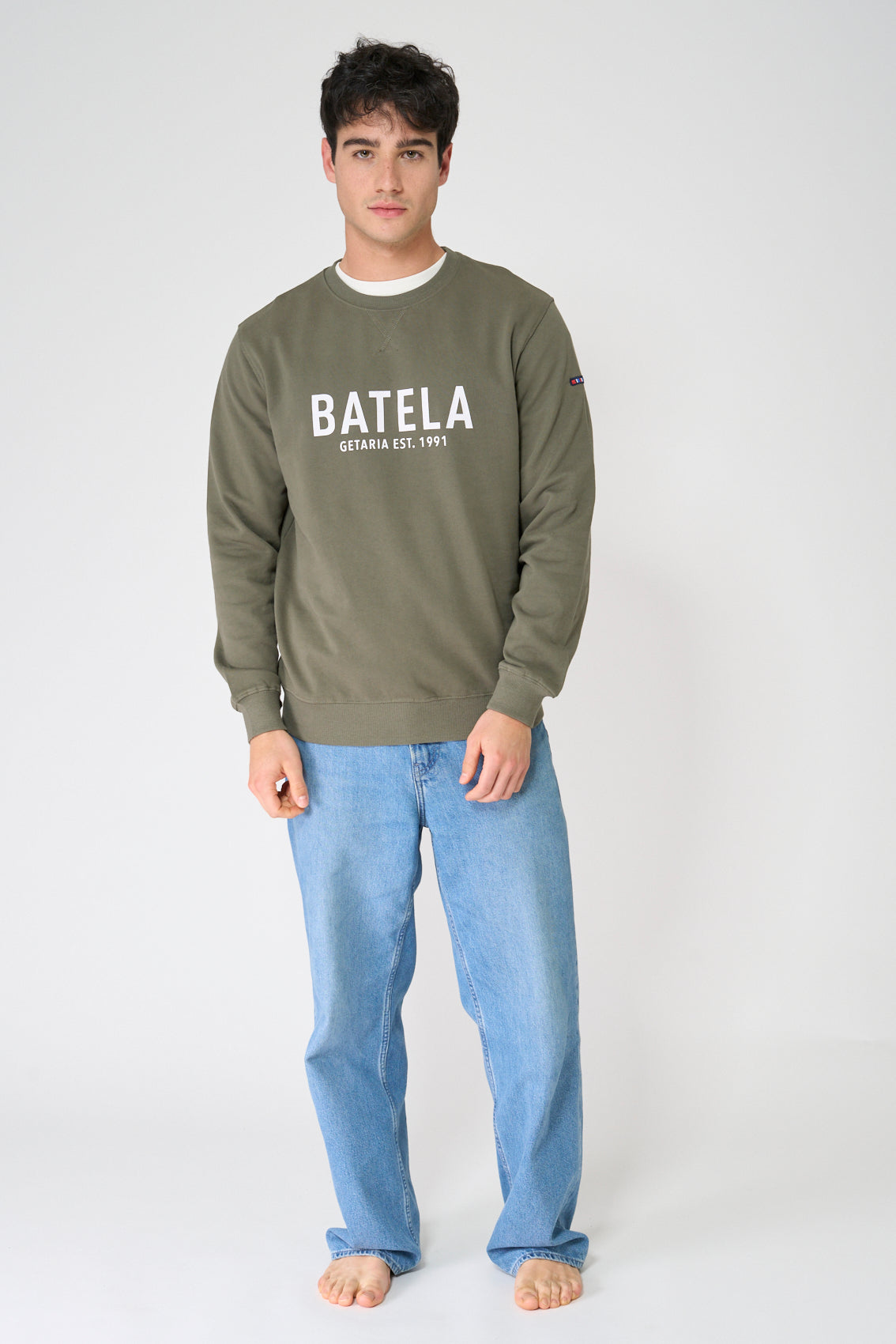 Sudadera cuello redondo 100% algodón Terry