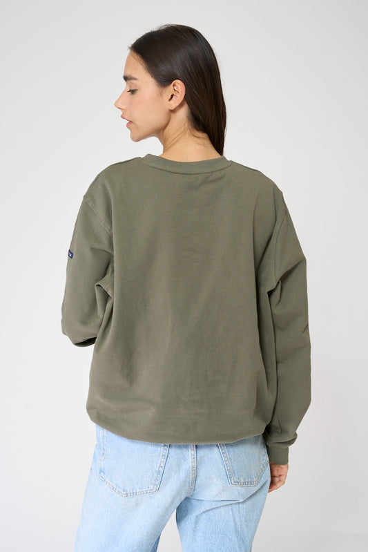 Sudadera cuello redondo 100% algodón Terry