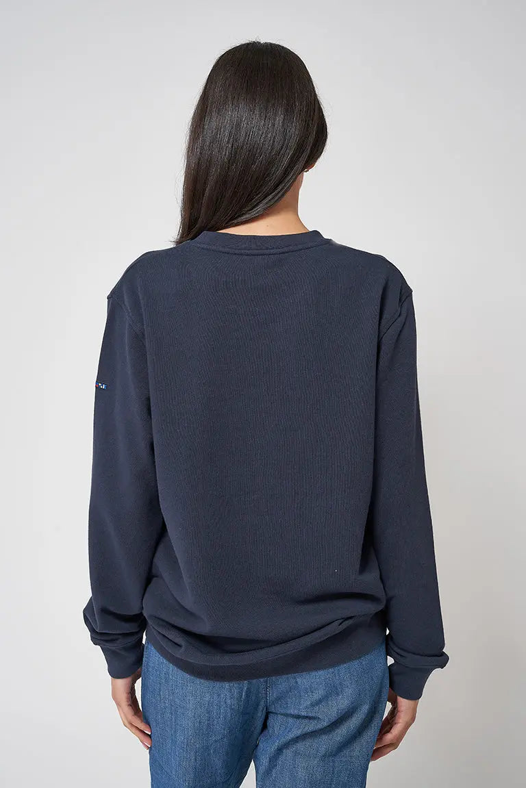 Sweat-shirt fermé en coton, Batela