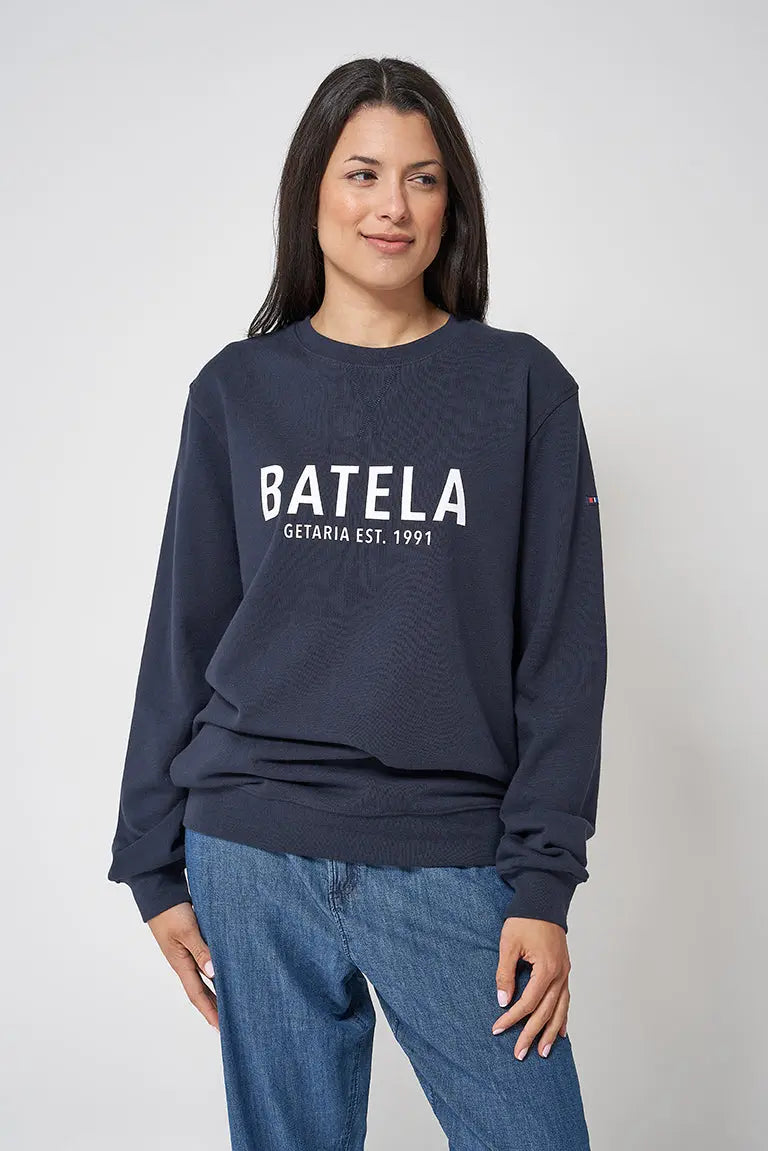 Sweat-shirt fermé en coton, Batela