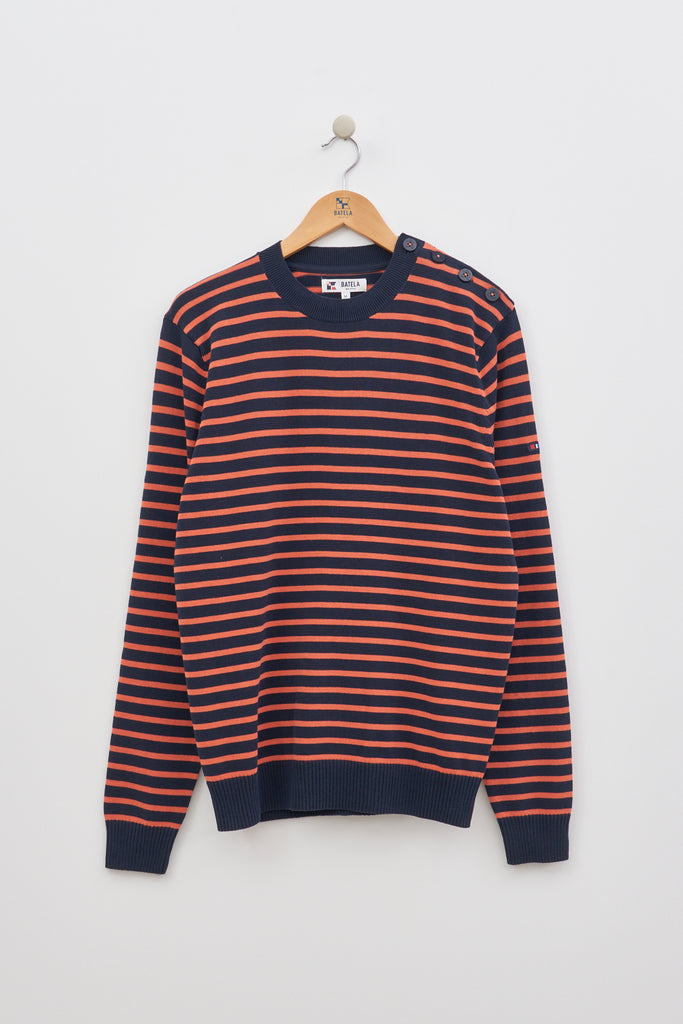 Jersey marinero de algodón a rayas Batela Moda SS24