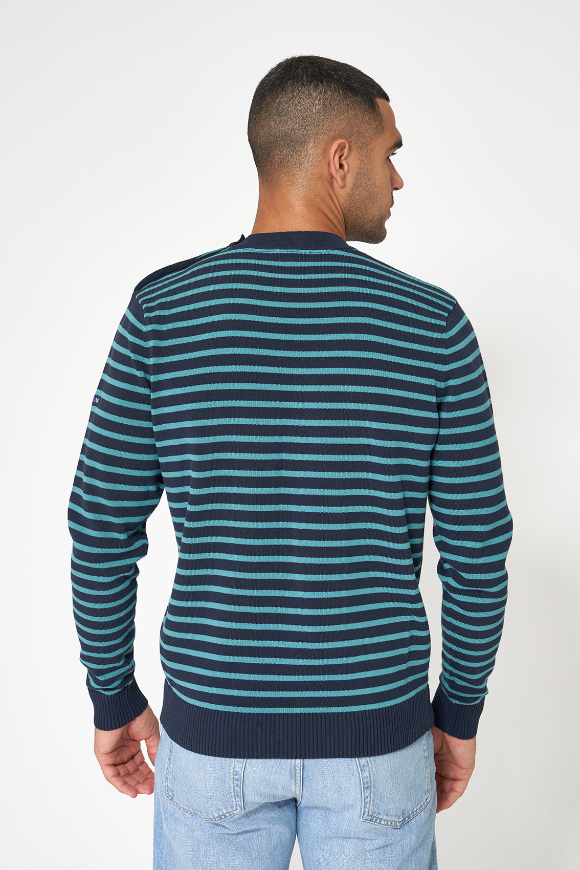 Jersey marinero de punto a rayas