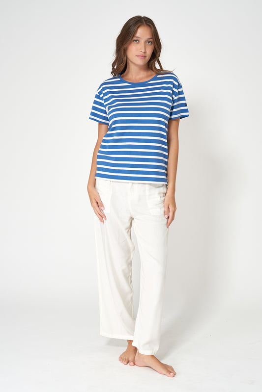 Camiseta rayas marsellesa algodón 180 gr