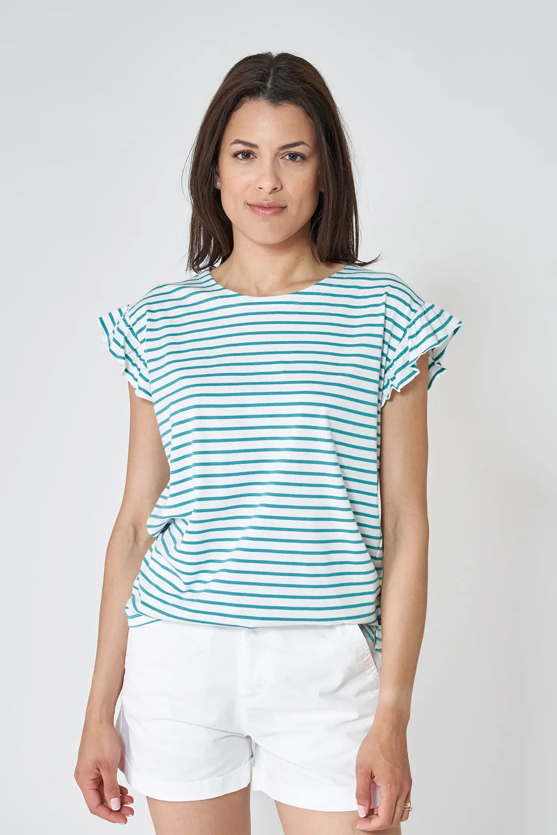 Camiseta marinera con volantes